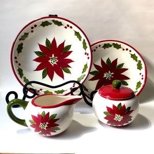 Vintage Holiday Serving Set